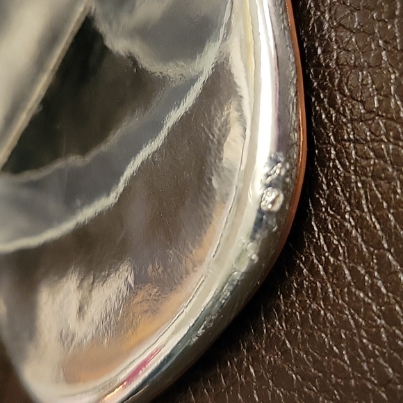 ZARA NWOT, Transparent Heeled Sandals - size 7 ( EU 37) Silver Heel height 3.9 " - Picture 7 of 12